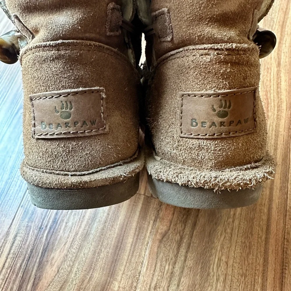BearPaw Women's Brown Suede Winter Boots - Picture 3 of 5